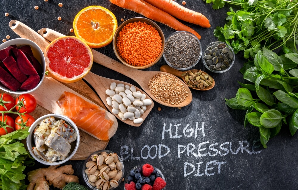 Diet for managing high blood pressure