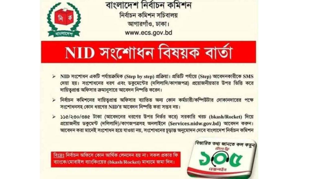 ভোটার আইডি কার্ড কতবার সংশোধন করা যায়